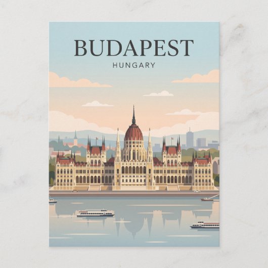 Parlamentsgebäude Budapest Ungarn Postkarte (Vorderseite)