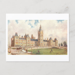 Parlamentsgebäude in Ottawa Vintage-Postkarte Postkarte