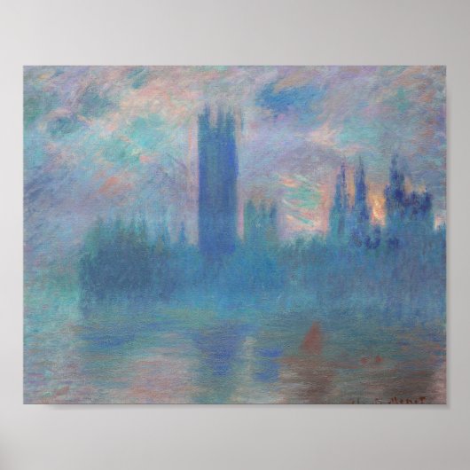 Parlamentsgebäude (London), Monet Poster (Vorne)