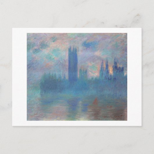 Parlamentsgebäude (London), Monet Postkarte (Vorderseite)