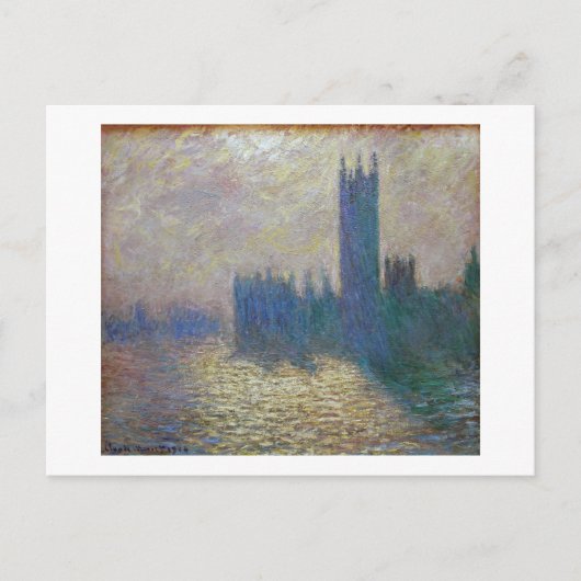 Parlamentsgebäude (London), Monet Postkarte (Vorderseite)