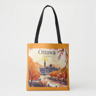 Parlamentsgebäude Ottawa Kanada, Stadtsilhouette Tasche