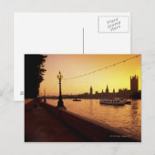 Parlamentshäuser bei Sunset Postkarte (Vorne/Hinten)