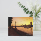 Parlamentshäuser bei Sunset Postkarte (Stehend Vorderseite)