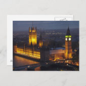 Parlamentshäuser, Big Ben, Westminster Postkarte (Vorne/Hinten)