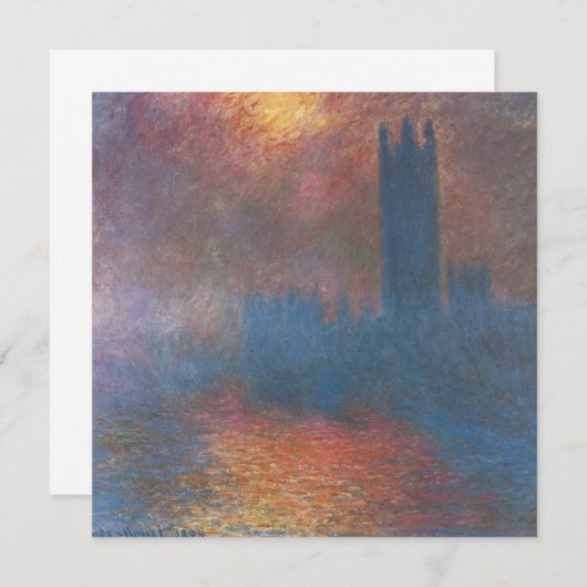 Parlamentshäuser, London von Claude Monet (Vorne/Hinten)
