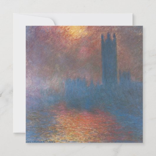 Parlamentshäuser, London von Claude Monet (Vorderseite)