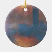 Parlamentshäuser, London von Claude Monet Keramik Ornament (Hinten)