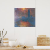 Parlamentshäuser, London von Claude Monet Poster (Küche)