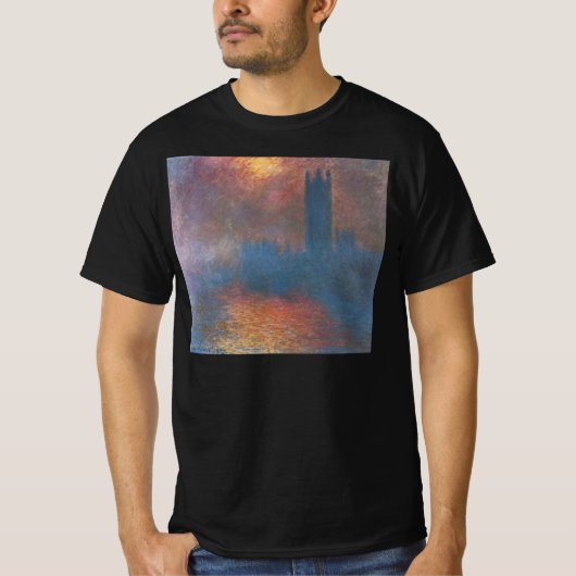 Parlamentshäuser, London von Claude Monet T-Shirt (Vorderseite)