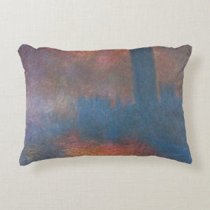 Parlamentshäuser, London von Claude Monet Zierkissen