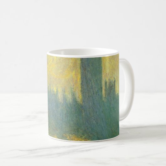 Parlamentshäuser, Stormy Sky von Claude Monet Kaffeetasse (VorderseiteRechts)