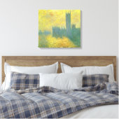 Parlamentshäuser, Stormy Sky von Claude Monet Leinwanddruck (Insitu (Schlafzimmer))
