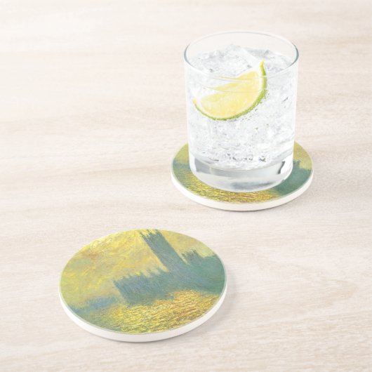 Parlamentshäuser, Stormy Sky von Claude Monet Untersetzer (Seite)