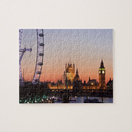 Parlamentshäuser und das Londoner Auge Puzzle (Horizontal)