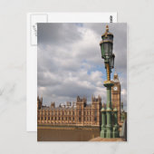 Parlamentshäuser und vertikale Big-Ben-Postkarten Postkarte (Vorne/Hinten)