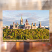 Parlamentshügel in Ottawa Fensteraufkleber (Blatt 2)