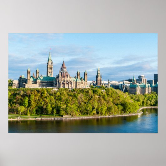 Parlamentshügel in Ottawa Poster (Vorne)