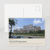 Parlamentspalast Bukarest Postkarte (Vorne/Hinten)