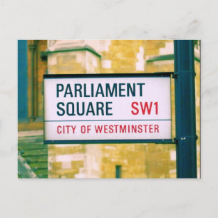 Parlamentsplatz - Westminster - London - Postkarte