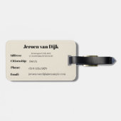 Parlamient building - Budapest  Gepäckanhänger (Rückseite horizontal)