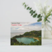 Parlatuvier Beach Postkarte (Stehend Vorderseite)