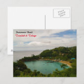 Parlatuvier Beach Postkarte (Vorne/Hinten)