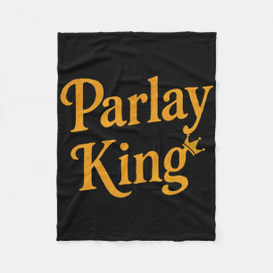 Parlay-König liebt Sportwetten Glücksspiel Mann Fu Fleecedecke