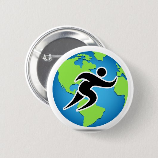 Parleremo Language Marathon Runner Button (Vorne & Hinten)