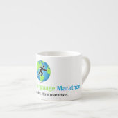 Parleremo Sprachmarathon-Logo Espressotasse (Vorderseite Rechts)