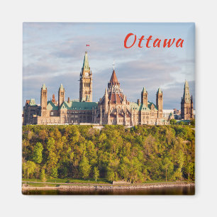 Parliament Hill in Ottawa - Ontario, Kanada Magnet