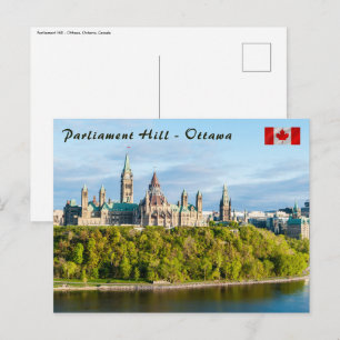 Parliament Hill in Ottawa - Ontario, Kanada Postkarte