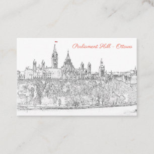 Parliament Hill in Ottawa - QR-Code Visitenkarte