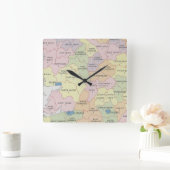 Parliamentary Ireland Quadratische Wanduhr (Zuhause)