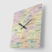 Parliamentary Ireland Quadratische Wanduhr (Winkel)