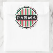 Parma City Pride Emblem – Italian Identity Runder Aufkleber (Tasche)