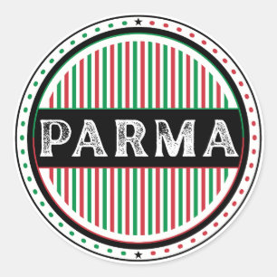 Parma City Pride Emblem – Italienische Identität Runder Aufkleber