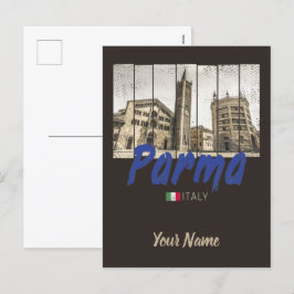 Parma Emilia-Romagna Italien Vintag Souvenir Feiertagspostkarte
