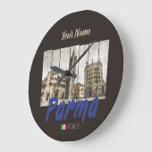 Parma Emilia-Romagna Italien Vintag Souvenir Große Wanduhr (Winkel)
