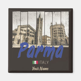 Parma Emilia-Romagna Italien Vintag Souvenir Magnet