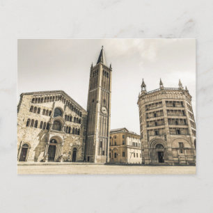 Parma Emilia Romagna Piazza Del Duomo Italien Feiertagspostkarte