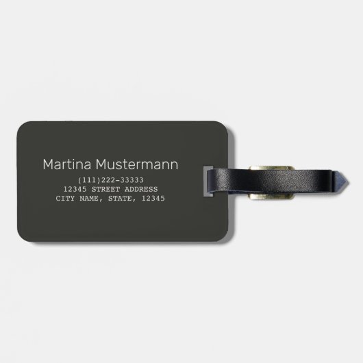 Parma Emilia Romagna Piazza Del Duomo Italien Gepäckanhänger (Rückseite horizontal)