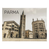 Parma Emilia Romagna Piazza Del Duomo Italien Poster (Vorderseite)