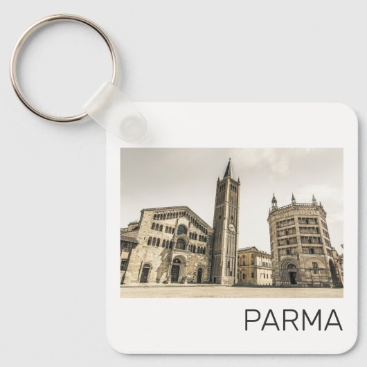 Parma Emilia Romagna Piazza Del Duomo Italien Schlüsselanhänger (Vorderseite)