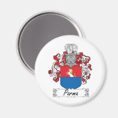 Parma-Familienwappen Magnet (Vorderseite/Rückseite)