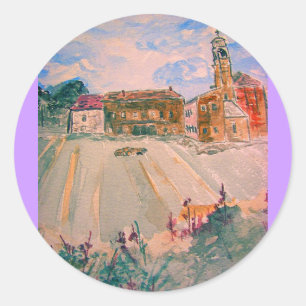 parma italy runder aufkleber