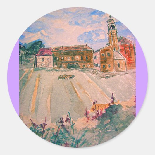 parma italy runder aufkleber (Vorderseite)