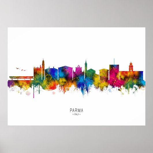 Parma Italy Skyline Poster (Vorne)