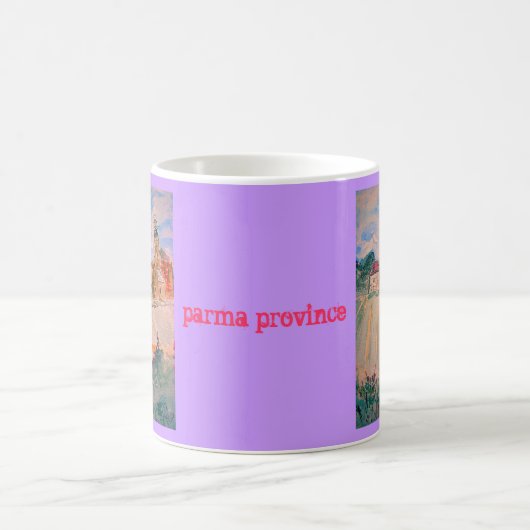 parma italy watercolor (Provinz Parma) Kaffeetasse (Mittel)
