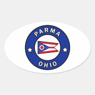 Parma Ohio Ovaler Aufkleber